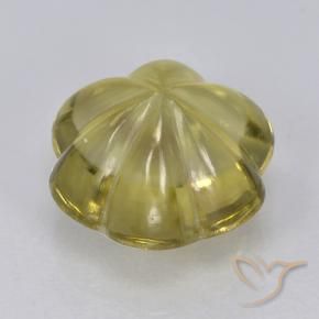 Quartz Gemstone in 9 x 9 mm (calibrated) Size for Sale, Quartz Stone in Medium-Light Yellow Color