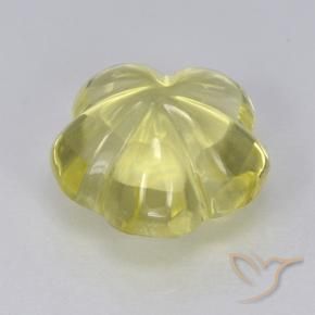 Quartz Gemstone in 10.4 x 10.3 mm Size for Sale, Quartz Stone in Medium Yellow Color
