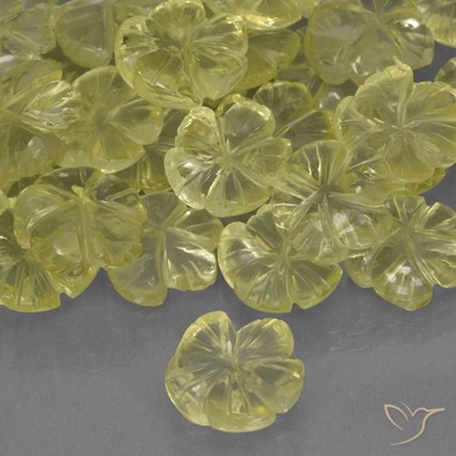 1.53 ct Yellow Quartz, 8.9 x 8.8 mm Carved From Brazil, Photo A