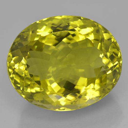 41.38 ct Yellow Quartz, 23.6 x 19.4 mm Oval Cut From Brazil, Photo A