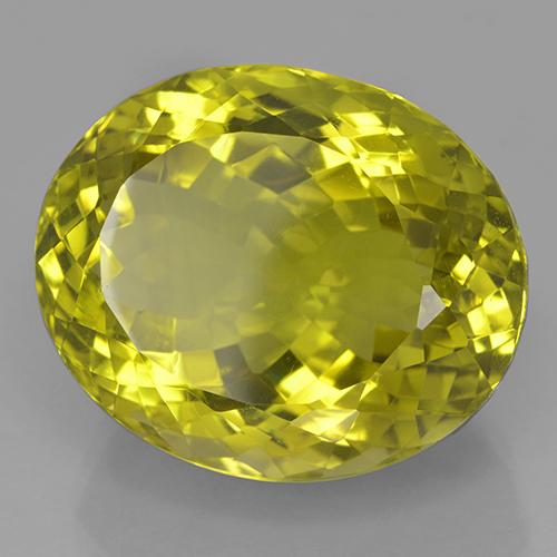 41.38 ct Yellow Quartz Stone, Natural Quartz in Oval Facet Shape for Sale