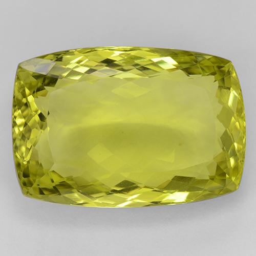 Quarzo Taglio a cuscino da 56,35 ct dal Brasile, dimensione 28,2 x 19,3mm, purezza IF, pietra preziosa naturale Irradiati, Quarzo 1pc in colore Giallo intenso, durezza Mohs di 7 adatto per gioielli da indossare ogni giorno, Photo A