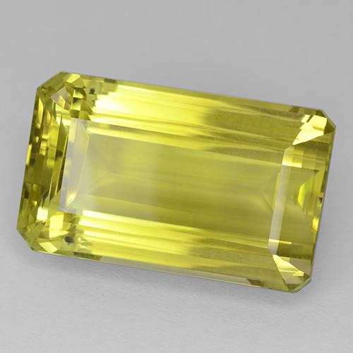85.92 ct Yellow Quartz Gemstone, Quartz Gem in Octagon Step Cut Shape for Sale.