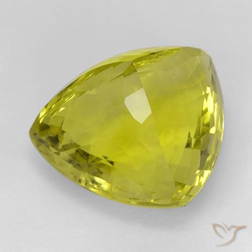 Quartz Gemstone in 26 x 22.9 mm Size for Sale, Quartz Stone in Corn Yellow Color