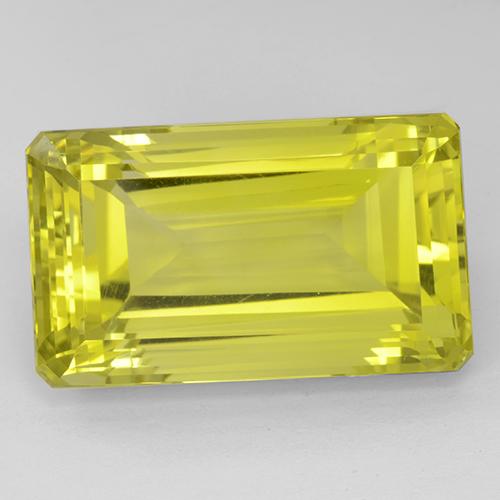 Corn Yellow Quartz Gem - 45.6ct Octagon Step Cut (ID: 508863)