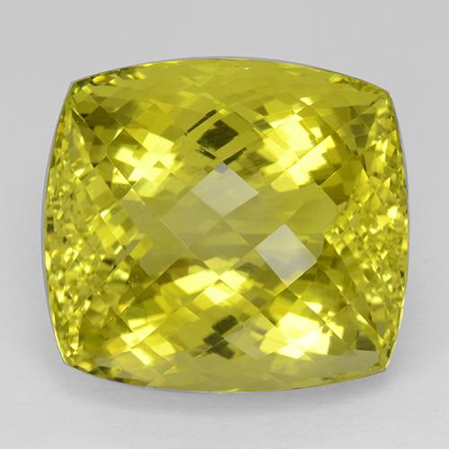 Amarillo medio Cuarzo Gema - 61.1ct Tablero de Ajedrez en Forma Cojín (ID: 508865)
