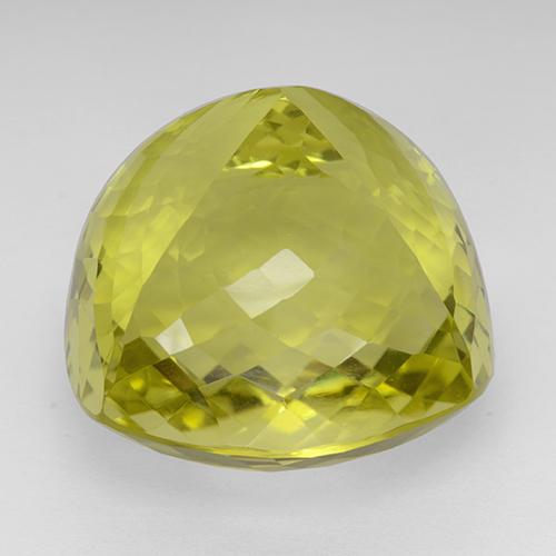 Quartz Gemstone in 23.9 x 23.8 mm Size for Sale, Quartz Stone in Intense Yellow Color