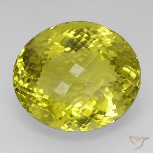75.53ct Natural Corn Yellow Quartz, Oval, IF