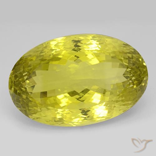 Cuarzo Amarillo maíz Ovalada de 96.27 ct de Brasil, dimensión 33,2 x 21,7mm, piedra preciosa natural Irradiado, claridad if, Cuarzo Corte Portuguesa en Forma Óvalo de 1 pieza, dureza de Mohs de 7 Adecuado para joyas de uso diario , Photo A