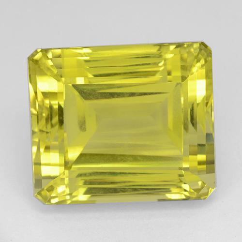 47.73 ct Yellow Quartz Gemstone, Quartz Gem in Octagon Step Cut Shape for Sale.
