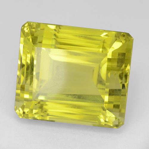 47.73 ct Yellow Quartz Stone, Natural Quartz in Octagon Step Cut Shape for Sale
