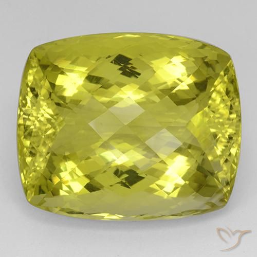 62.08ct Natural Medium Yellow Quartz, Cushion, IF