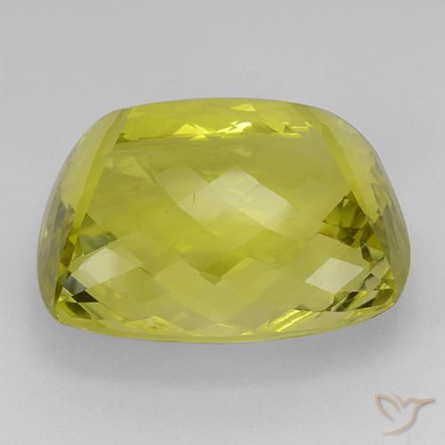 Quartz Gemstone in 26.2 x 21.9 mm Size for Sale, Quartz Stone in Medium Yellow Color