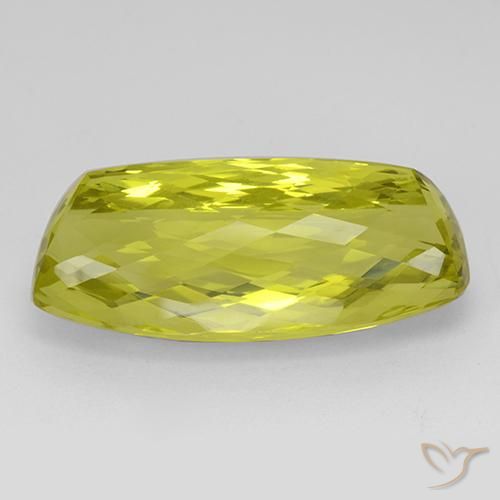 Quartz Gemstone in 32.7 x 14.6 mm Size for Sale, Quartz Stone in Corn Yellow Color