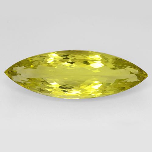Medium Yellow Quartz Gem - 51.5ct Marquise Facet (ID: 509029)