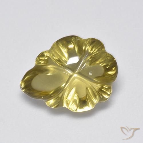 4.52ct Natural Medium Yellow Quartz, Fancy, Transparent