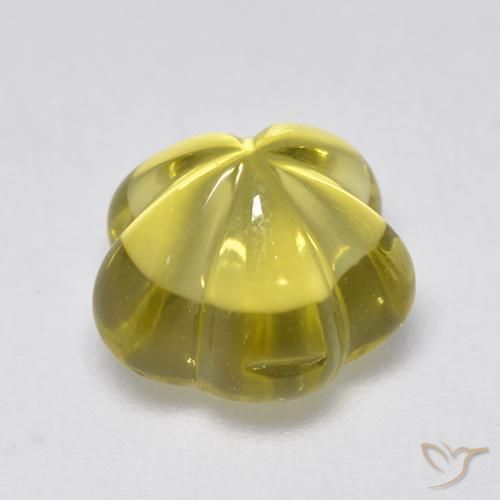 Quartz Gemstone in 9 x 9 mm (calibrated) Size for Sale, Quartz Stone in Intense Yellow Color