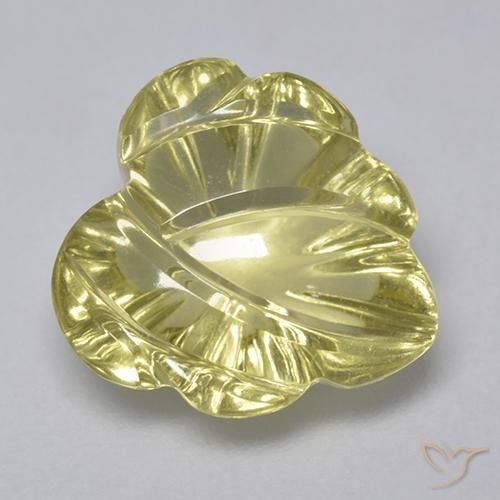 4.94ct Natural Greenish Yellow Quartz, Fancy, Transparent