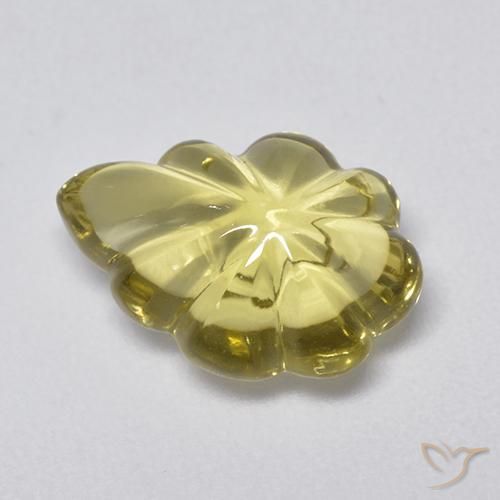 Quartz Gemstone in 13.7 x 9.9 mm Size for Sale, Quartz Stone in Earthy Yellow Color