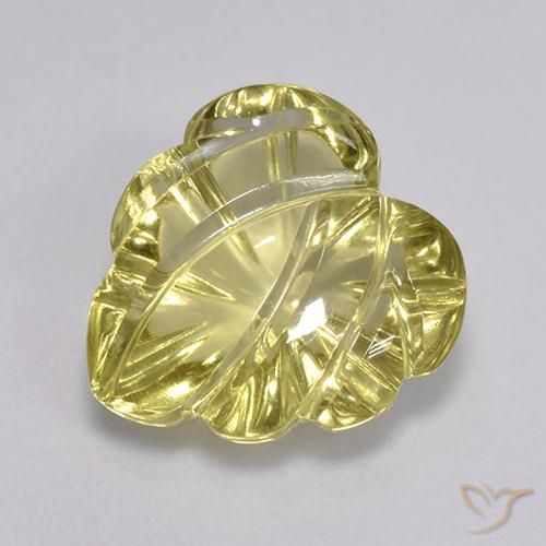 4.87ct Natural Light Golden-Yellow Quartz, Fancy, Transparent