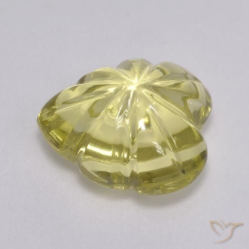 Quartz Gemstone in 12 x 11.5 mm Size for Sale, Quartz Stone in Light Golden-Yellow Color