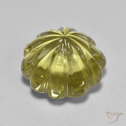 Quartz Gemstone in 12 x 12 mm (calibrated) Size for Sale, Quartz Stone in Medium Yellow Color