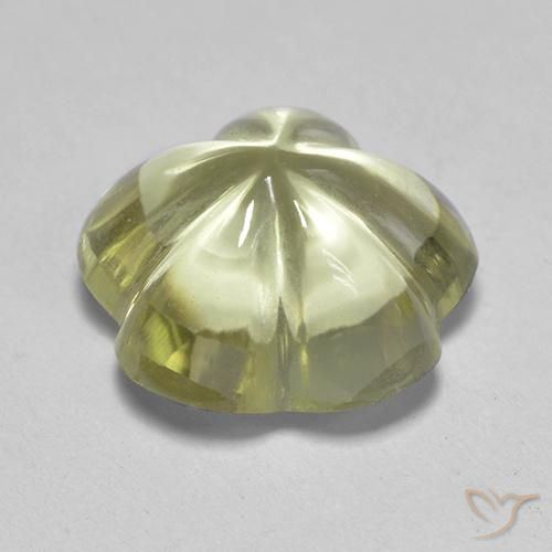 Quartz Gemstone in 10.5 x 10.4 mm Size for Sale, Quartz Stone in Light Yellow Color