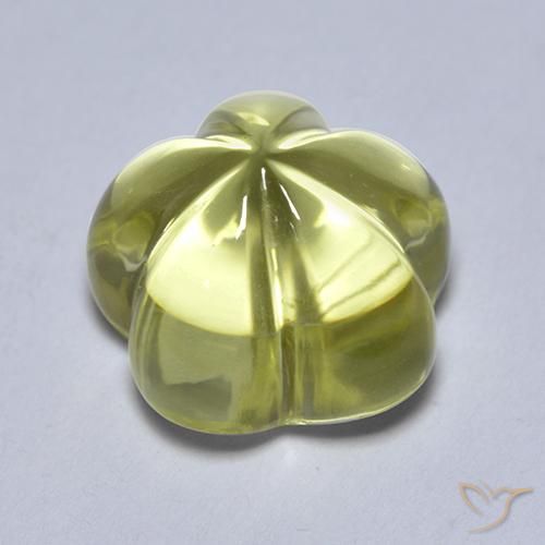 Quartz Gemstone in 10 x 10 mm (calibrated) Size for Sale, Quartz Stone in Yellow Green Color