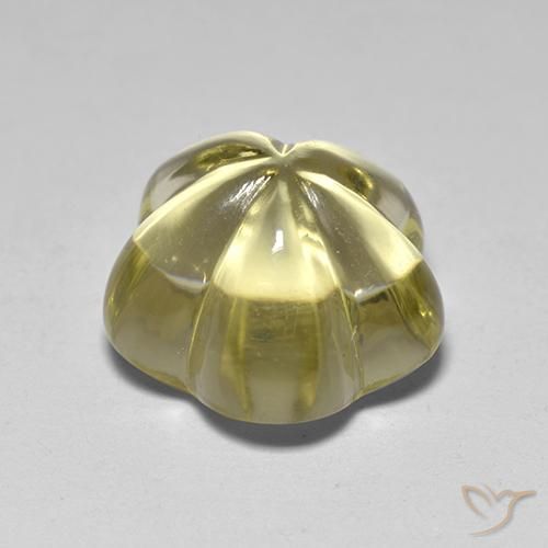 Quartz Gemstone in 10.4 x 10.4 mm Size for Sale, Quartz Stone in Light Golden-Yellow Color