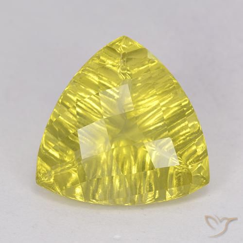 5.51 ct Yellow Quartz, 12.9 x 12.8 mm Carved From Brazil, Photo A