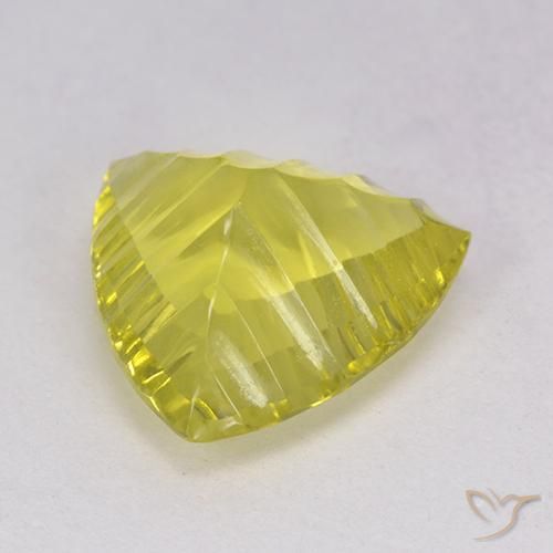 Quartz Gemstone in 13 x 13 mm (calibrated) Size for Sale, Quartz Stone in Bumblebee Yellow Color