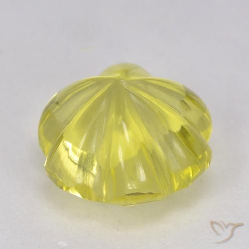 Quartz Gemstone in 10 x 10 mm (calibrated) Size for Sale, Quartz Stone in Light Yellow Color