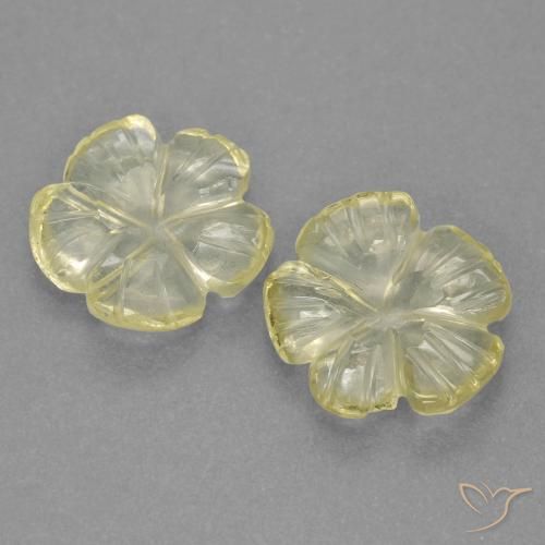 2.81 ct Yellow Quartz, 9.6 x 9.6 mm Carved From Brazil, Photo A