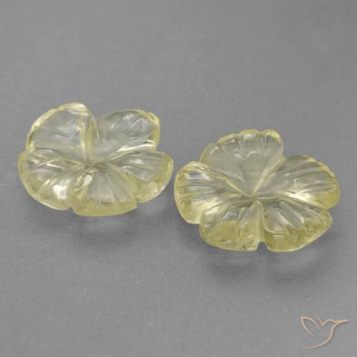 Quartz Gemstones in 9.6 x 9.6 mm Size for Sale, Quartz Stones in Laguna Yellow Color