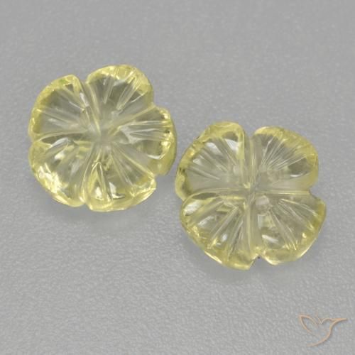 2.8 ct Yellow Quartz, 7.9 x 7.6 mm Carved From Brazil, Photo A