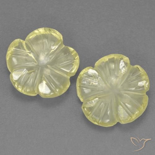 3.26 ct Yellow Quartz, 9.1 x 8.9 mm Carved From Brazil, Photo A