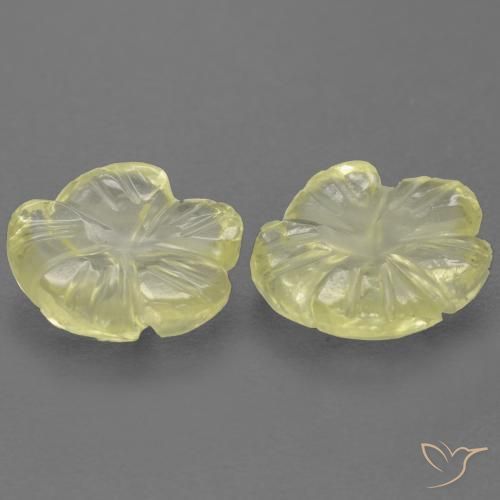 Quartz Gemstones in 9 x 9 mm (calibrated) Size for Sale, Quartz Stones in Medium Yellow Color