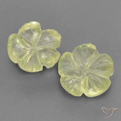 2.84 ct Yellow Quartz, 8.2 x 8.1 mm Carved From Brazil, Photo A