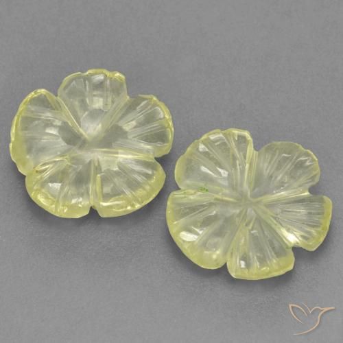 2.42 ct Yellow Quartz, 9.2 x 9.2 mm Carved From Brazil, Photo A