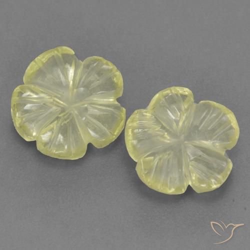 2.44 ct Yellow Quartz, 8.2 x 8.1 mm Carved From Brazil, Photo A