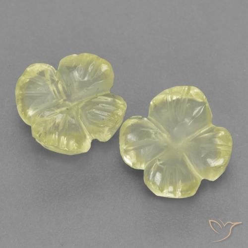 2.05 ct Yellow Quartz, 7.5 x 7.5 mm Carved From Brazil, Photo A