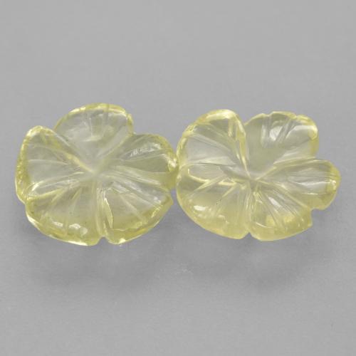 Quartz Gemstones in 11 x 11 mm Size for Sale, Quartz Stones in Medium Yellow Color