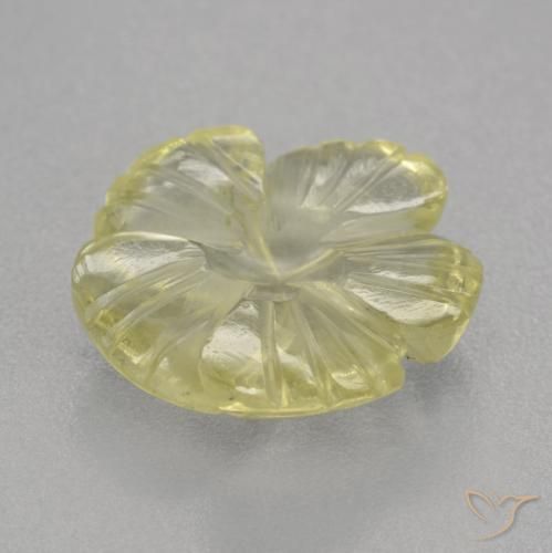 Quartz Gemstone in 13 x 13 mm (calibrated) Size for Sale, Quartz Stone in Lemon Yellow Color