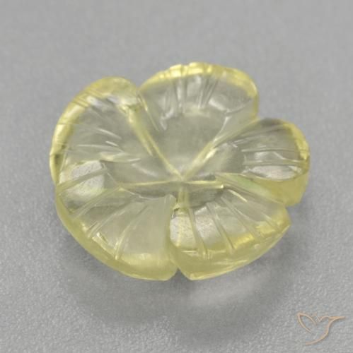 Quartz Gemstone in 13 x 13 mm (calibrated) Size for Sale, Quartz Stone in Medium-Light Yellow Color