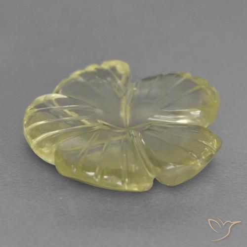 Quartz Gemstone in 14 x 14 mm (calibrated) Size for Sale, Quartz Stone in Pale Yellow Color
