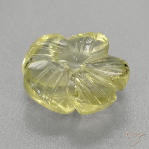 Quartz Gemstone in 12 x 12 mm (calibrated) Size for Sale, Quartz Stone in Medium-Light Yellow Color
