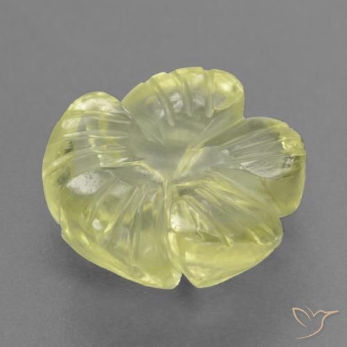Quartz Gemstone in 11.6 x 11.4 mm Size for Sale, Quartz Stone in Medium Yellow Color