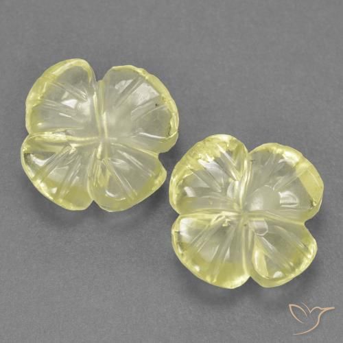 3.53 ct Yellow Quartz, 9.2 x 9.2 mm Carved From Brazil, Photo A