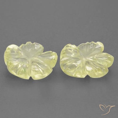 Quartz Gemstones in 8 x 8 mm (calibrated) Size for Sale, Quartz Stones in Medium-Light Yellow Color