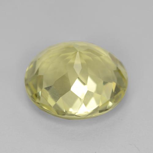 Quartz Gemstone in 12 mm (calibrated) Size for Sale, Quartz Stone in Light Yellow Color